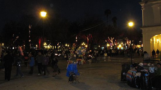 Nachttreiben auf dem Zócalo