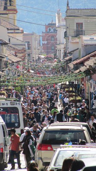 Die Avenida 20 del Noviembre, eine autofreie Shoppingmeile