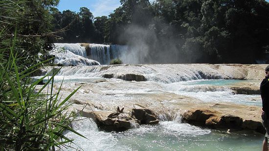 Im Winter ist das Wasser durch die vielen Niederschläge braun.