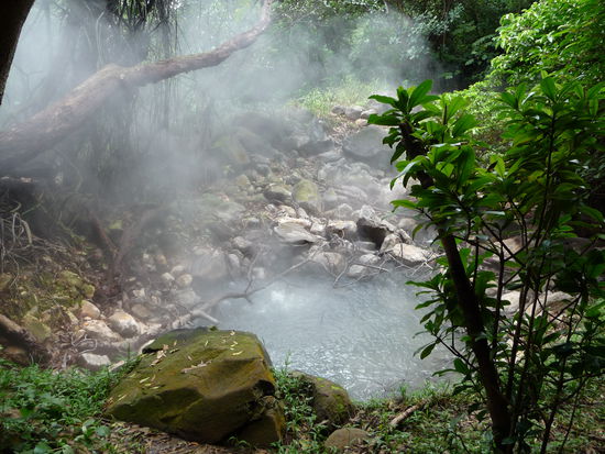kochendes Wasser mitten in der Wildnis