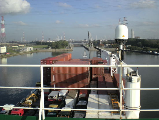 die Ausfahrt von Atwerpen