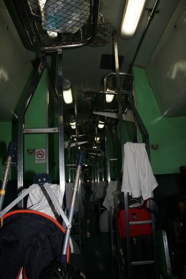 enger Gang, aber man ist ja hier um zu schlafen