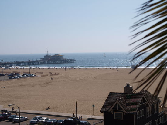 Leerer Starnd von Santa Monica