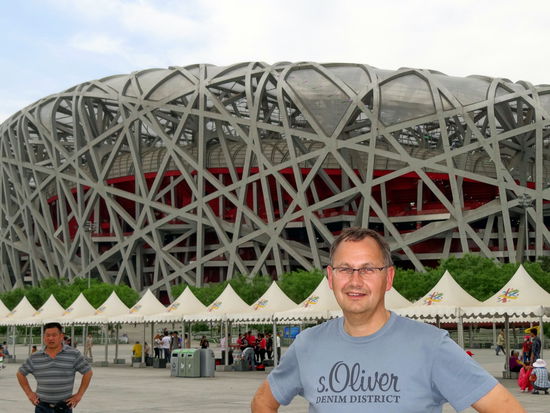 Lothar vor dem "Vogelnest"