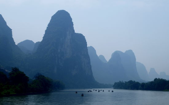 Hier war es noch diesig.