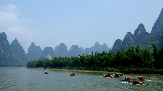 Selbstverständlich waren wir nicht alleine auf dem Fluss unterwegs.