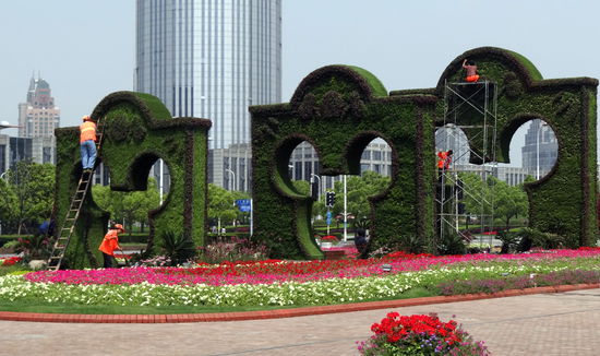 Gepflegte Gartenanlagen