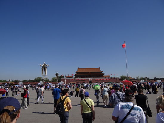 Ein kleiner Teil des Platzes. Man ist hier vermutlich niemals ganz alleine