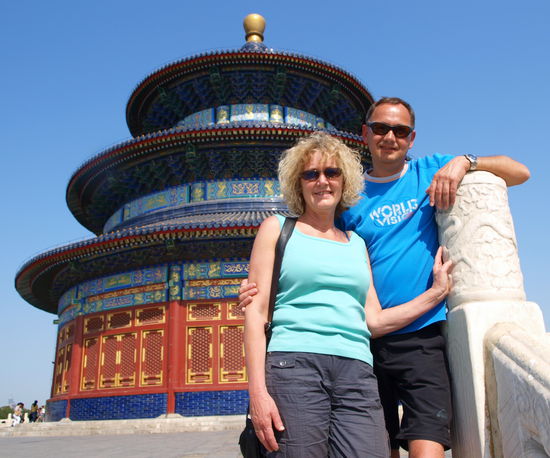 Deisis vor dem wunderschönen Himmelstempel.