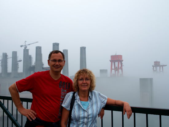 ...und so erlebten wir ihn - bis zu den roten Aufbauten.