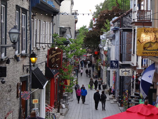 Einkaufsgassen von Quebec City