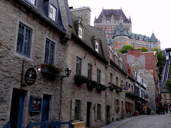 Blick auf das 4 Sterne Hotel Luxus Fairmont Le Chateau Frontenac