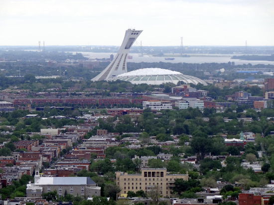 Olympiagelände vom Mont Royal aus betrachtet