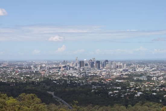 Aussichtspunkt auf die super Stadt Brisbane!
