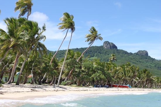 Auf dieser Insel besuchten wir ein fijianisches Dorf.