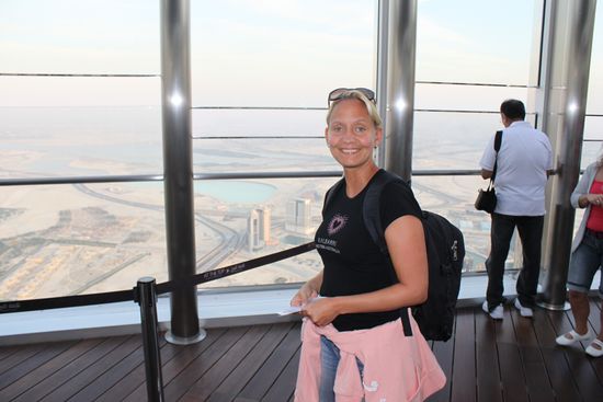 Auf dem höchsten Gebäude der Welt.....Burj Khalifa!