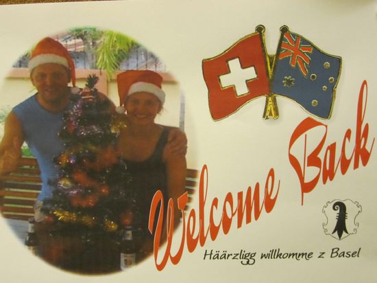 Es war eine Super Überraschung am Flughafen und im Messingkäfer Keller....nochmals Danke an alle ....