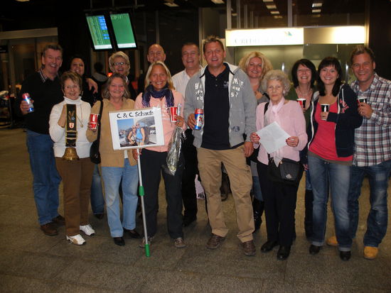 Unser Empfangscomité am Flughafen Zürich!