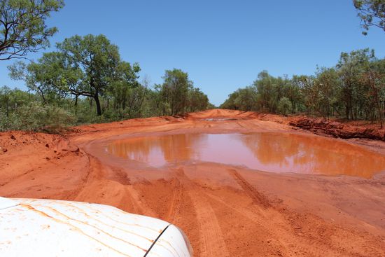 Strasse nach Cape Leveque....real 4wd...schlammig,feucht.....vollgas......
