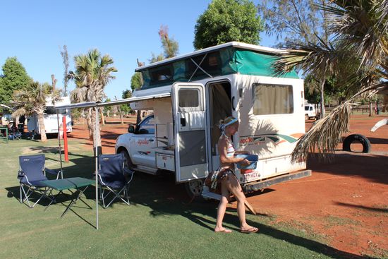 Campsite vom Eighty Mile Beach  50 m vom Beach......und den Schildkröten.