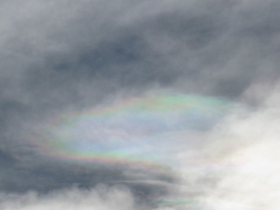 auch das haben sich die Kids nett ausgedacht: ein ovaler Regenbogen