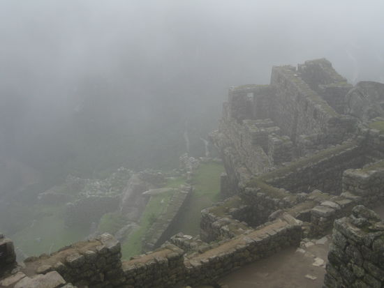 sehr mystisch auf diese weise die inka-stadt "neu zu entdecken", denn als es aufgeklart hat...