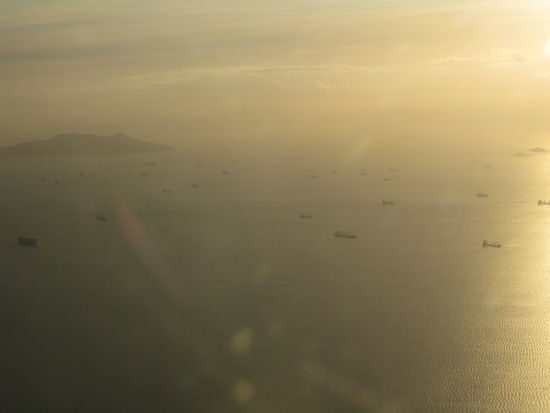 erstes Bild von Panama und diekt,wie man sich das vorgestellt hat, Boote ohne Ende...