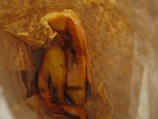 und soooo leckere gebratene Bananen!