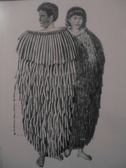 Meister Hone Heke in seinem Ausgeh-Dress zur Feier des Tages der Flaggen-Abhaengerei