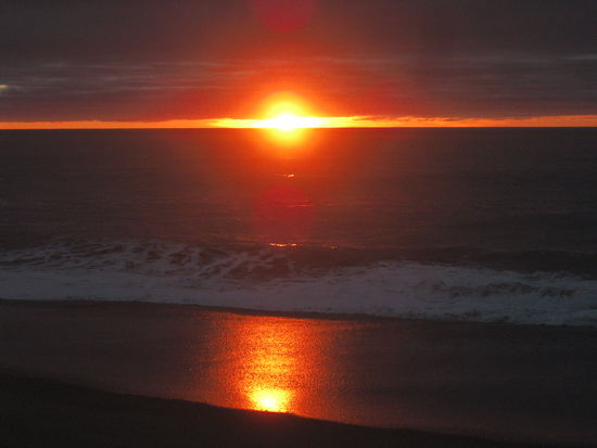 Schlafplatz mit Weltklasse-Sonnenuntergang