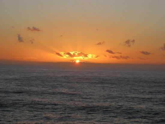 Das war der Moment! Und ueberall nur Meer!