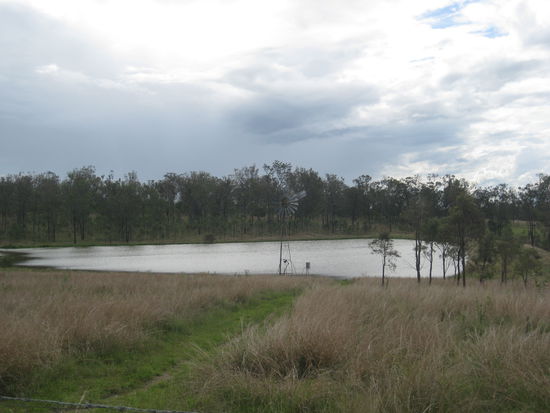 Mein absolutes Lieblingsbild. Hier sieht man das Windrad, dass das Wasser hochpumpt. 
Wie in Mc Leods Toechter