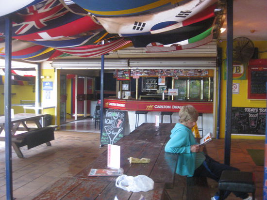 Hier der Aufenthalt unter Palmen