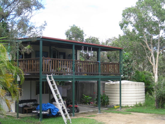 Hier Ellis Haus, total im Gruenen und echt fantastisch!