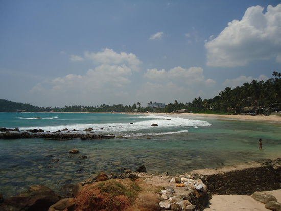 Die Bucht in Mirissa! Zum Verlieben.