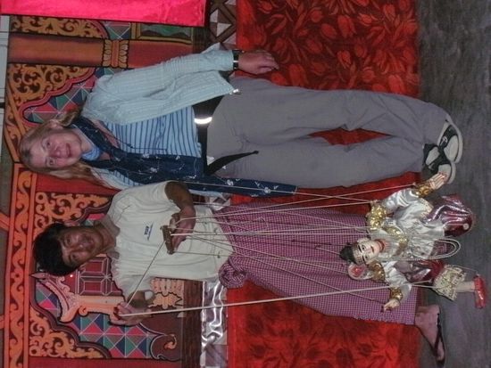 Puppenspieler in Njaungshwe am Inlesee