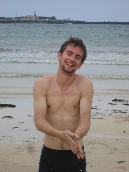 Man musste sich durch das Lachen wärmen