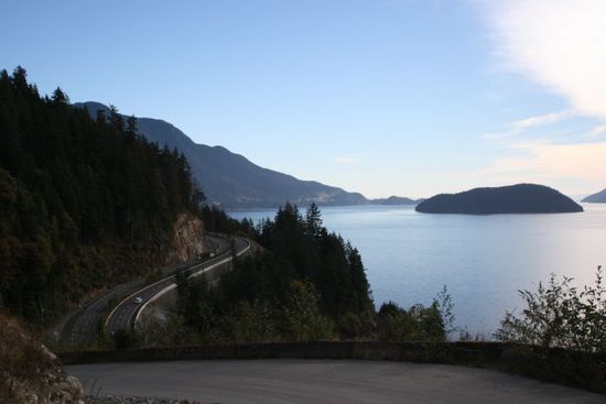 Auf dem Weg von Vancouver nach Whistler