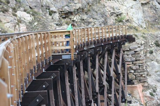 Eisenbahnbrücke im Myra Canyon bei Kelowna