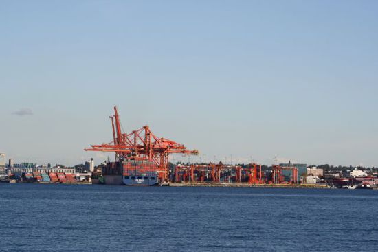 Containerhafen von Vancouver
