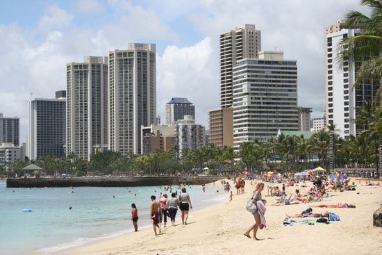 Waikikibeach in Honolulu