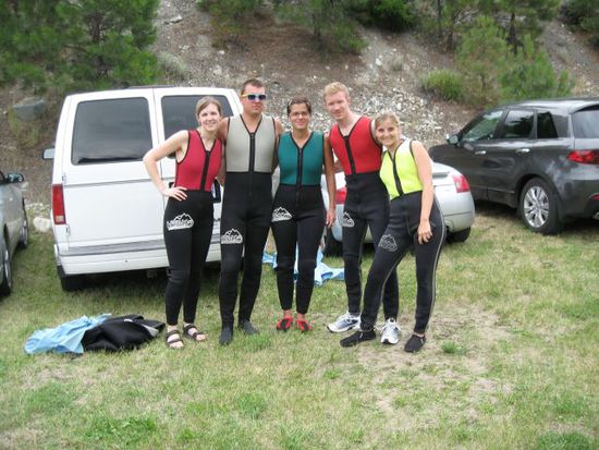 Ready für das Rafting