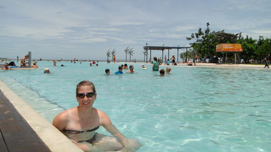 Nadja in der Lagoon of Cairns