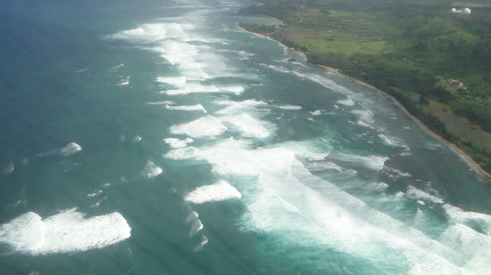 Nordkueste mit den Riesen-Wellen