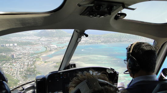 Aussicht aus dem Cockpit