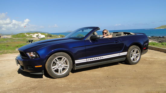 Nadja in der Mustang