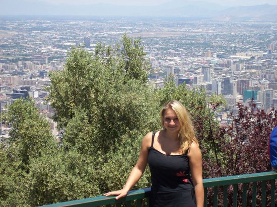 Aussicht vom Cerro San Cristobal, dem höchsten Punkt der Stadt.