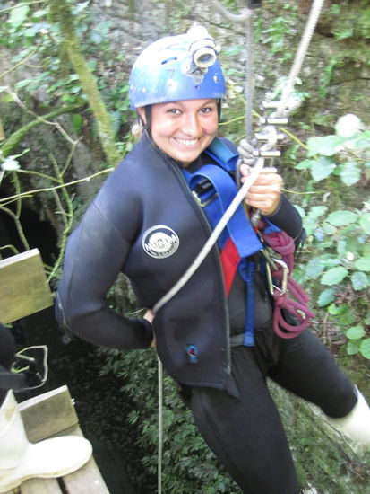 ...bevor wir uns dann richtig abseilen durften.