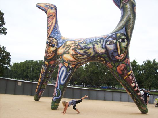 Im Birrarung Mar-Park an den Ufern vom Yarra-Fluss