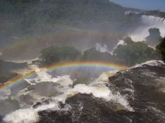 Sogar mit doppeltem Regenbogen